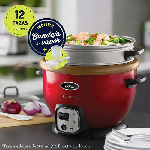 Olla Arrocera Multiusos Oster Ckstrc7130r 2.2l Rojo