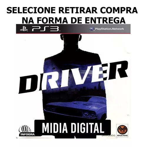 Driver (Clássico Ps1) Midia Digital Ps3 - WR Games Os melhores