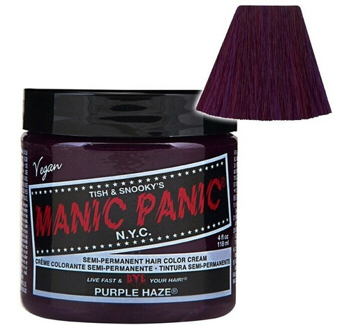 Purple Haze Tinte Morado Manic Panic 4oz Punky Colour