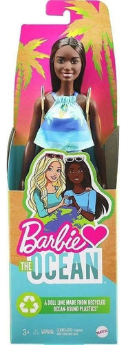 Boneca Barbie Negra Loves The Ocean - Mattel