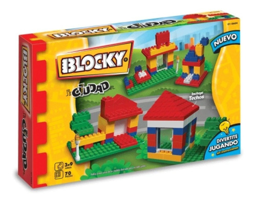 Bloques Blocky Ciudad Set Encastre Juguete Infantil Original