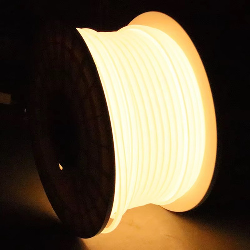 Fita Led Cob 4 Metros 110v Ip65 Branco Quente 3000k + Plug