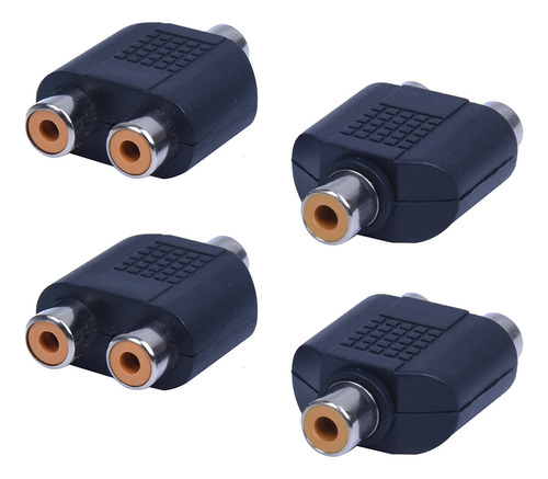 Adaptador Rca Av Splitter Y, 4 Unidades, Adaptador En Y, 1 H