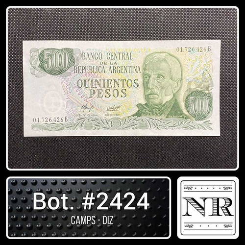 Argentina - 500 $ Ley - Año 1978 - Bot. #2424 - C | D