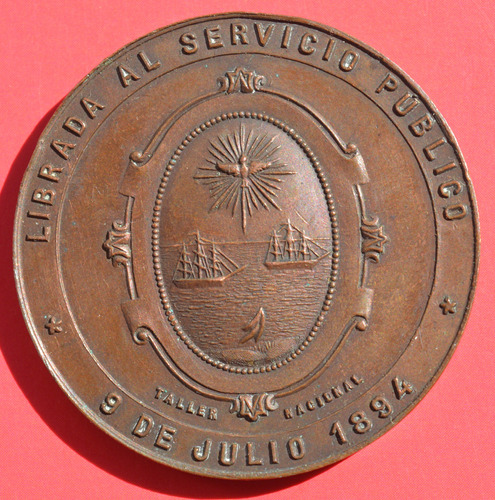 Antigua Medalla Avenida De Mayo 1894