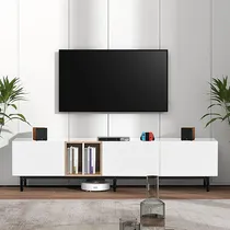 Comprar 195cm Moderno Centro De Entretenimiento Para Tv Con Armarios