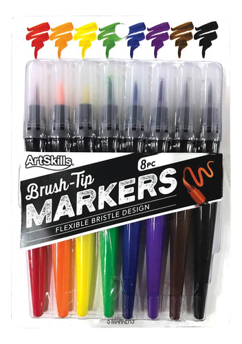 Artskills Brush Tip Markers - Marcadores De Pincel De Pintur