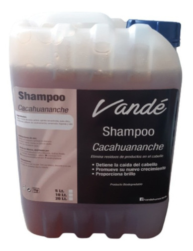 Shampoo De Cacahuananche Nutre Y Fortalece Los Folículos 5lt