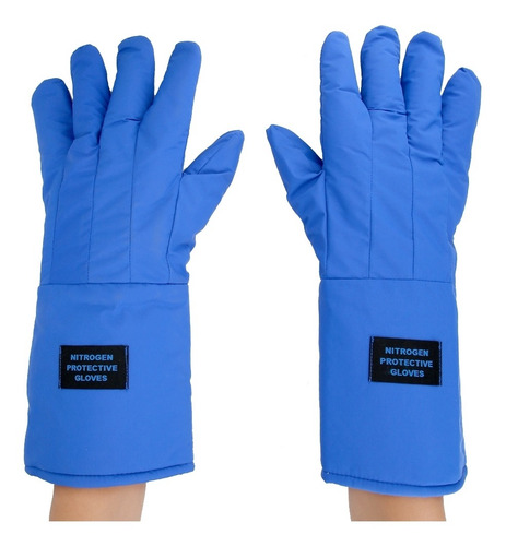 Imagen 3 de 10 de Guantes Criogénicos Largos De 38 Cm Impermeables A Baja Temp