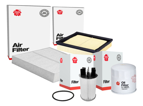 Kit Filtros Aceite Aire Gasolina Cab Np300 Frontier 2.5 2021