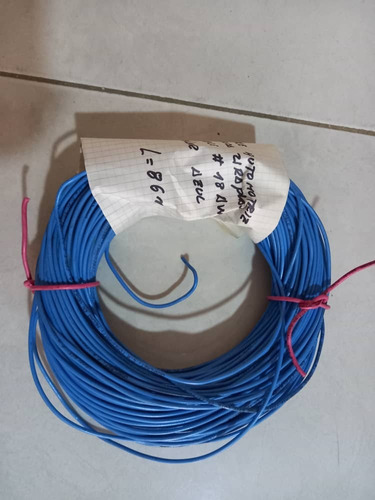 Vendo Cable Automotriz Marca Uraplast # 18 Awg 600 V. Azul.