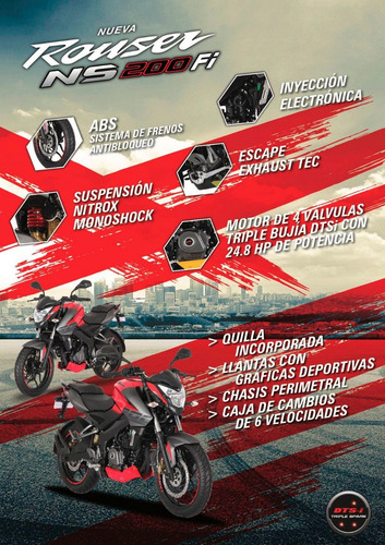 Imagen 3 de 18 de Nueva Bajaj Rouser Ns 200 Abs Fi Inyección 2022