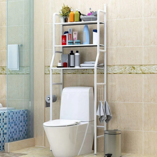 Repisa Baño Muebles Organizador Fierro Portatil Estante