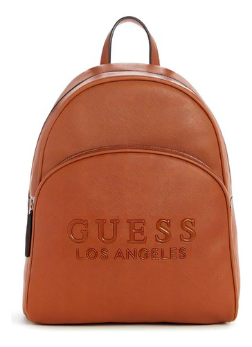 Mochila Guess Sf785930 Color Marrón Diseño Liso 6l