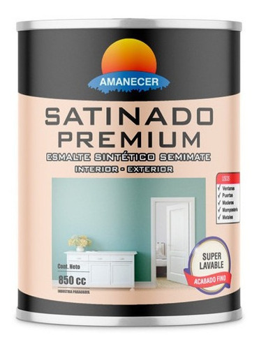 Esmalte Satinado Premium 0,85 L  | Amanecer Color Blanco