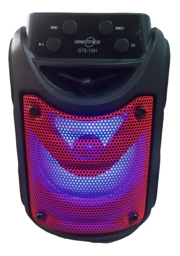 Parlante Bafle Radio Ilumincacion Led Spekear Usb Sonido Hd