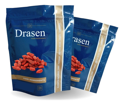 Kit 2kg | Goji Berry Desidratado | Sem GlĂșten - Drasen Food