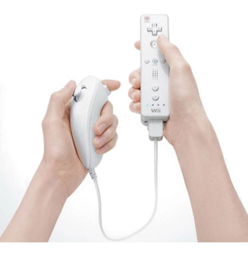 Control Wii Mote Con Nunchuck Original Usado Buen Estado