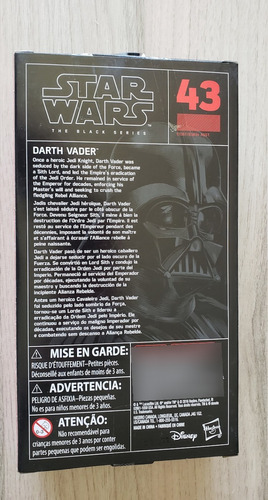 Figura Darth Vader Black Series 43 Colección De 6 Star Wars (Usado)