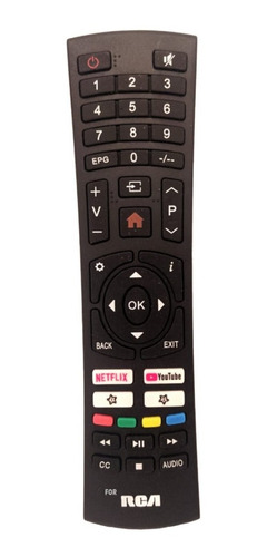 Control Para Rca Smartv Modelo Rtv39z1nf + Pilas + Envio