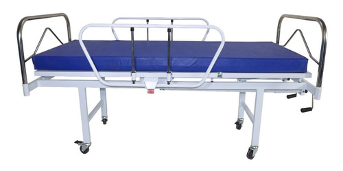 Cama Hospitalar Fawler 2 Manivelas Cabeceira Inox + Colchão