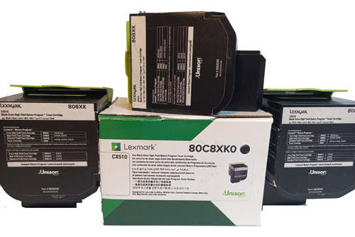 Cartucho Toner Lexmark 80c8xko Rendimiento 8 Mil Impresiones (Reacondicionado)