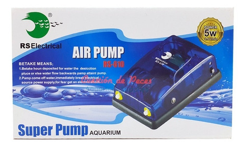 Imagen 2 de 6 de Aireador Rs 610 2 Salidas 2 Velocidades Acuario Pecera Peces