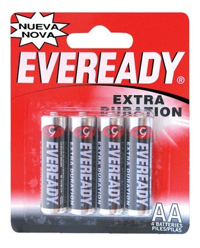 Pila carbón Zinc Eveready AA con 4 piezas 1215-4 1.5 volts