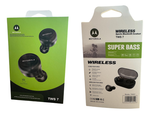 Audífonos Inalámbricos Bluetooth Para Motorola Tws Negro (Reacondicionado)