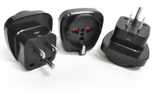 Adaptador De Enchufe Con Conexion A Tierra De Orei Gp95 Euro