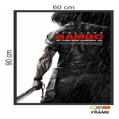 Loja Wall Frame - Quadros Decorativos para todos os Ambientes! - Quadro  Pôster Filme Rambo M1 60x90