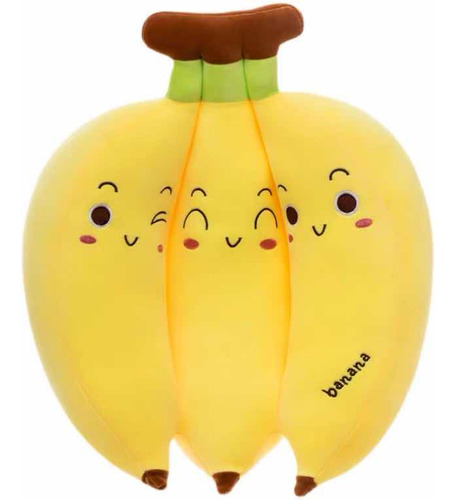 Peluche  Banana Kawaii Almohada Felpa 25cm Extra Suave