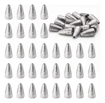 Comprar 50pcs Pesca Bala Pesca Pesas, Plomo Gusano Pesa Pesas Pesca 