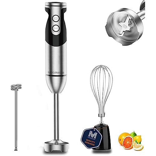 Pro Titanium Reinforced 3in1 Immersion Hand Blender, Po...