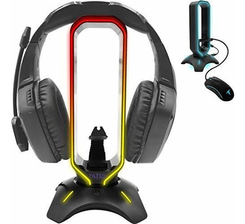 Soporte Para Auriculares Inclinado De Nation Rgb Y Soporte D