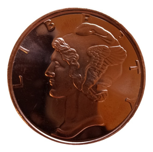 Moneda De Puro Cobre 1 Onza Troy Liberty Usa