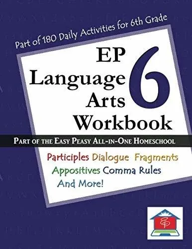 Book : Ep Language Arts 6 Workbook Part Of The Easy Peasy..
