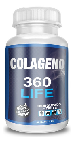 Colágeno 360 Life Hidrolizado + Colageno Tipo Il + Vita C