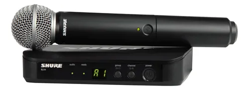 Microfone Shure BLX24BR/SM58 Frequência J10 Sem Fio Dinâmico Microfone Shure BLX24BR/SM58 Frequência J10 Sem Fio Dinâmico