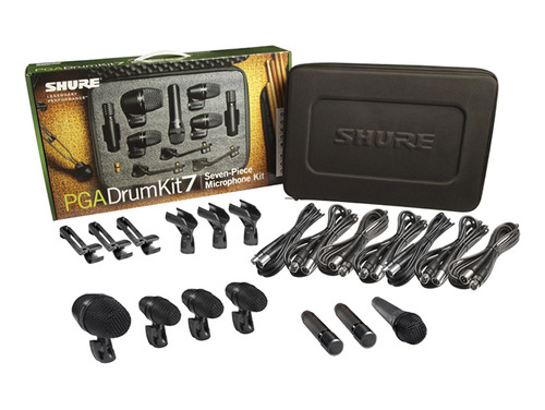 Kit Micrófonos Batería Shure Pgadrumkit7 7 Piezas