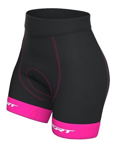 Imagem 3 de 6 de Bermuda De Ciclismo Feminina Forro Gel Ert Rosa