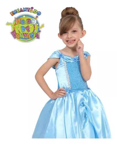 Vestido Cinderela Frozen Azul Turquesa Infantil Dama Daminha - Catri Vestidos  Infantis - Vestido Infantil - Magazine Luiza