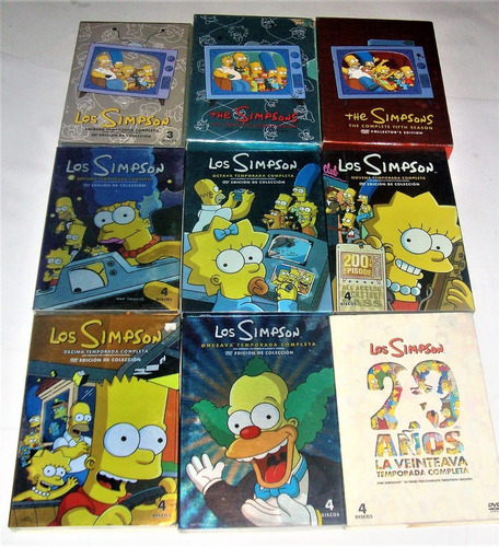 Los Simpsons Dvd 9 Temporadas Completas (mr2023)