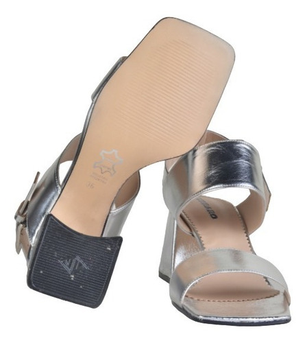 Sandalias Cómodas Taco Bajo De Mujer De Cuero Mita - Ferraro