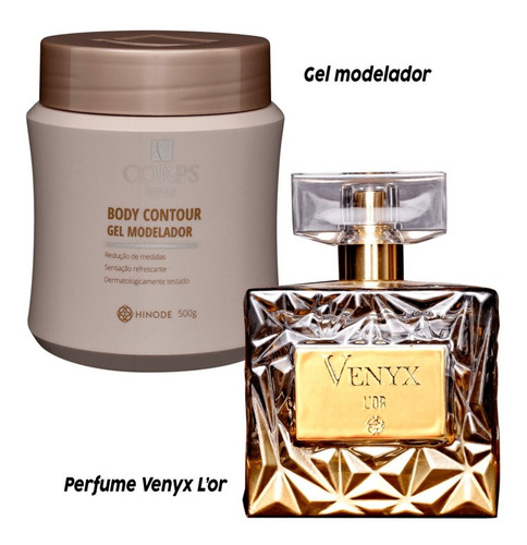 Imagem 2 de 8 de Perfume Venyx L'or + Gel Redutor De Medidas Corps