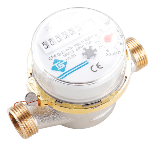 Imagen 6 de 6 de Medidor De Flujo Frío 15mm 1/2 Pulgada 360 Contador De Agua