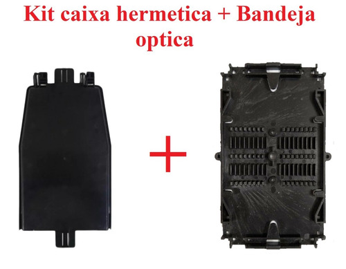 Kit 10 Caixa Hermética Padrão Telecom C/ Bandeja Óptica Pto