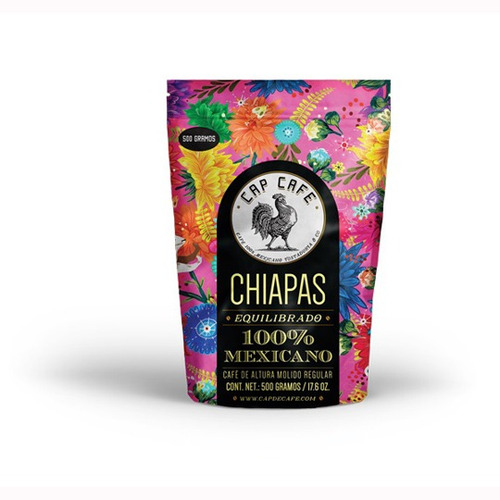 Cafe Tostado Molido Cap Cafe Chiapas Equilibrado Bolsa 500gr