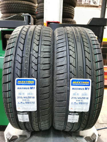 Paquete De 2 Llantas 215/45 R18 Maxtrek Maximus M1 93w Msi