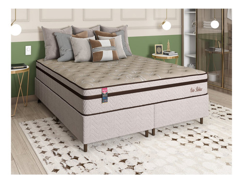 Cama Box Queen Com Base Sommier 198x158x72 Orto Relax Wt